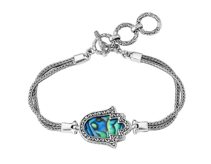 SS Paua Hamsa "Fatima Bracelet"