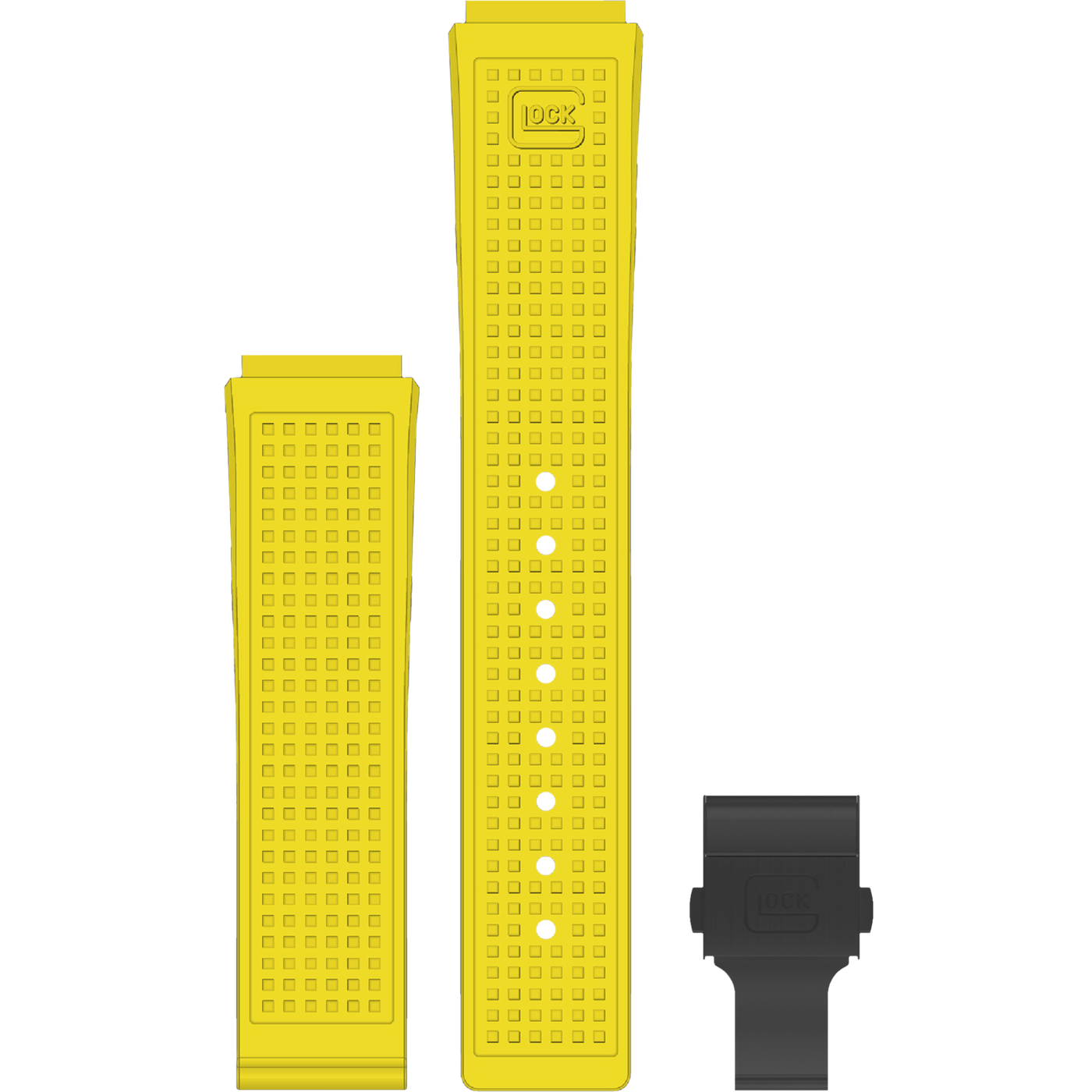 Glock Rtf Frame Glock Silicone Strap: Yellow RTF w/ Black Clasp 18mm – Pineforest Jewelry