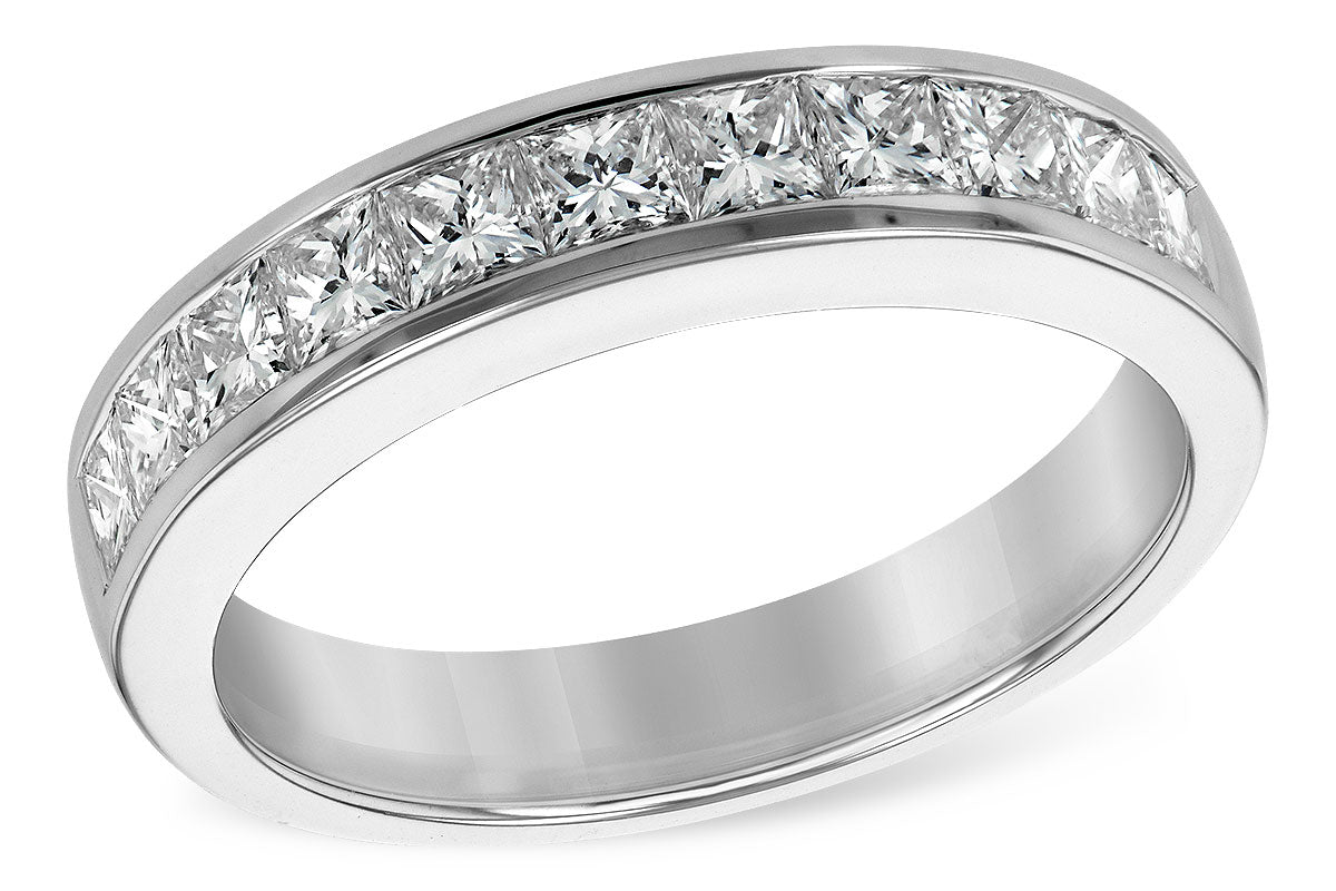 14KW 1.00ctTW Princess-Cut Diamond Band