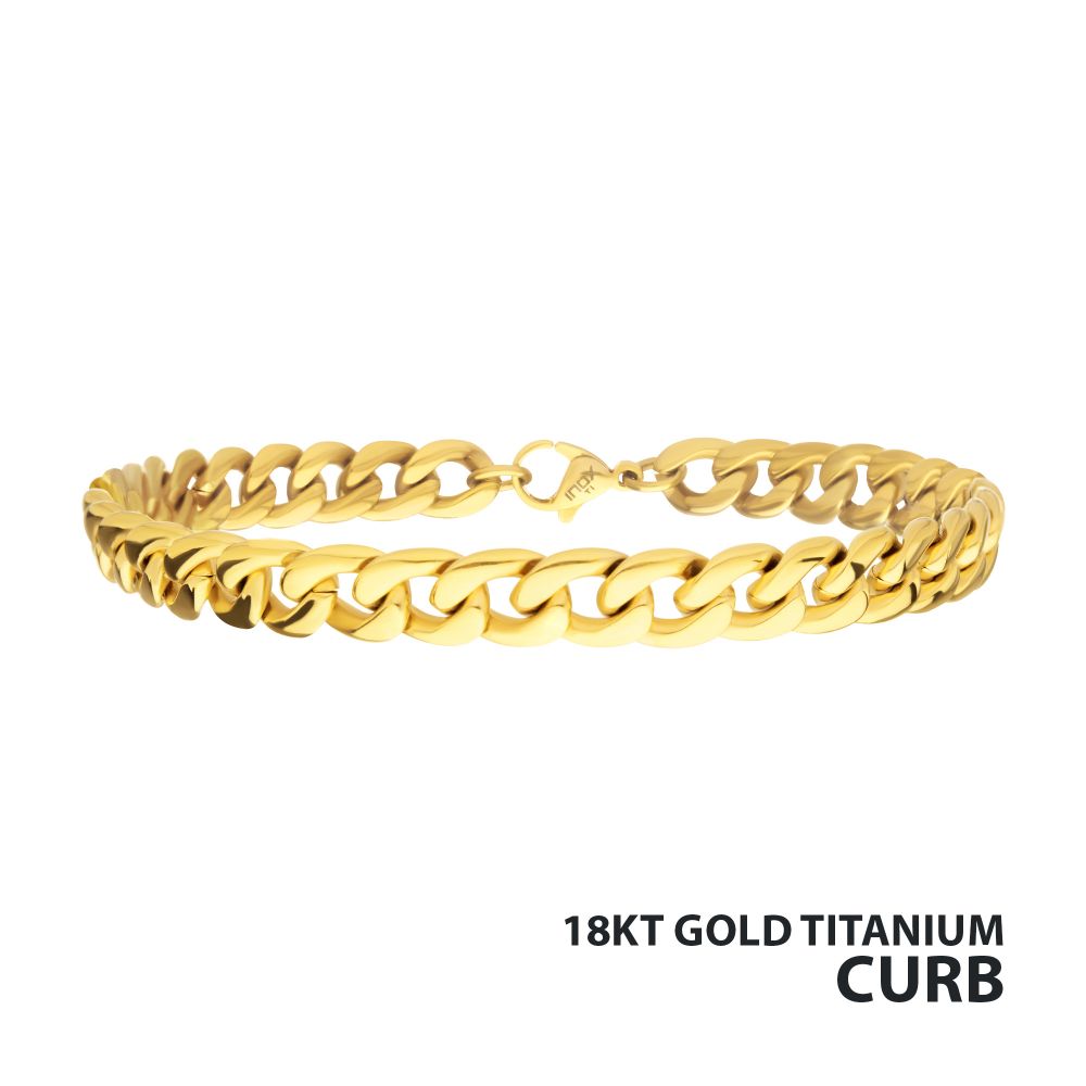 7.4mm 18Kt Gold IP Titanium Cu