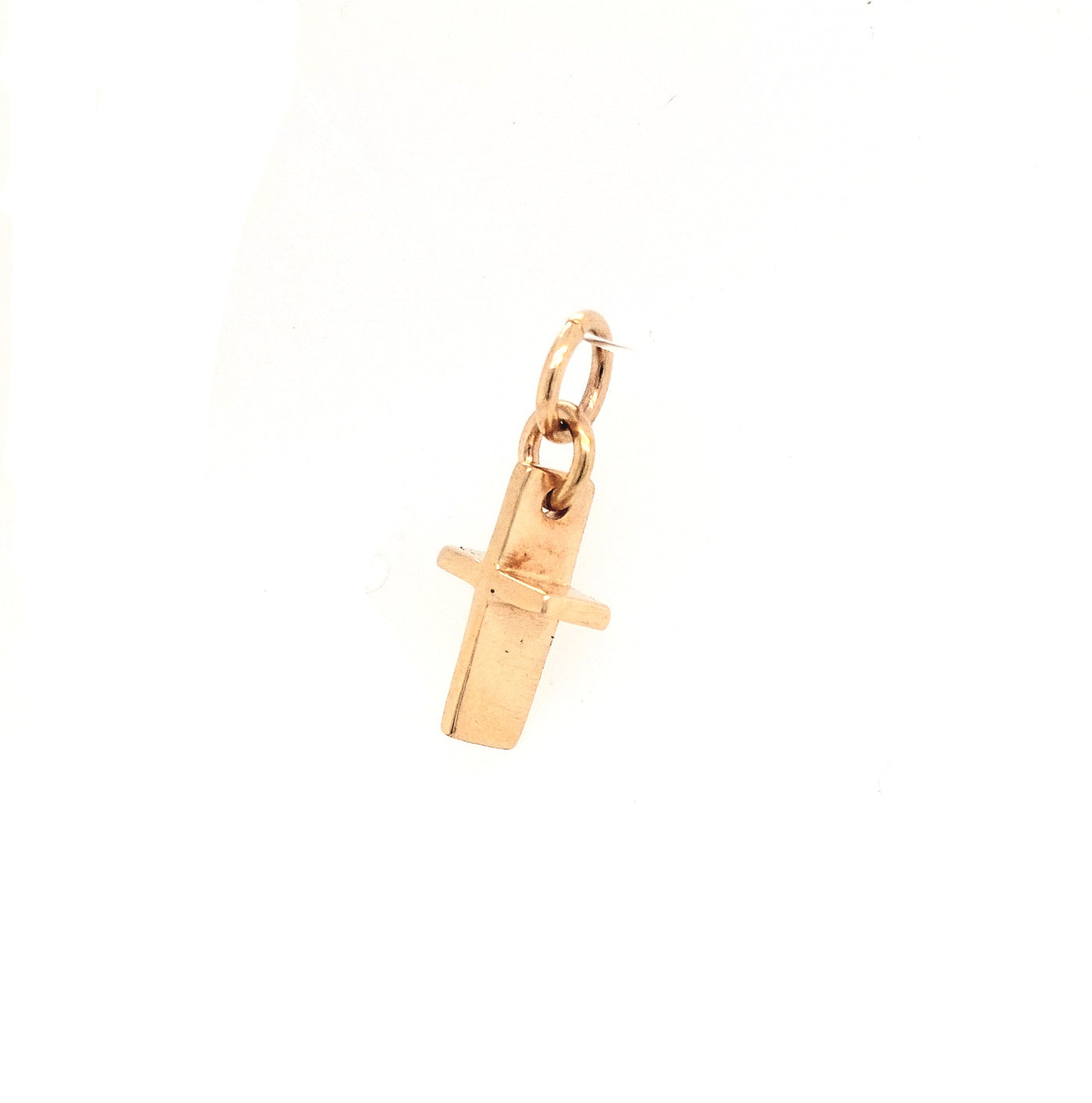 14KY Small Simple Cross Charm