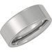 8.3mm White Dura Tungsten Flat Band Size: 10