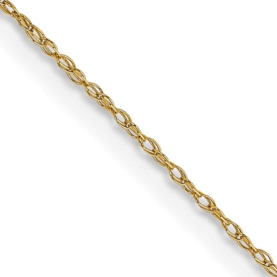 14K 13 inch 0.5mm Loose Rope Chain