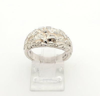 SS Small Domed Nugget Ring Size:7