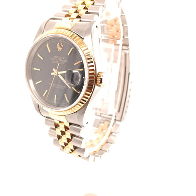 Gent's Stainless & 18K Gold Pre-Owned Rolex Datejust Circa:1993