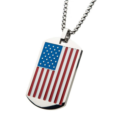 Stainless Steel American Flag