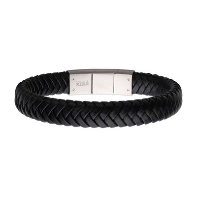Black Braided Genuine Leather