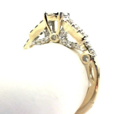 14K Yellow Gold 0.56ctTW H-I/SI2-I1 Diamond Engagement Ring Size:7