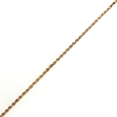 14KY 1.50mm Rope Chain with Lobster Claw Clasp Length:20in