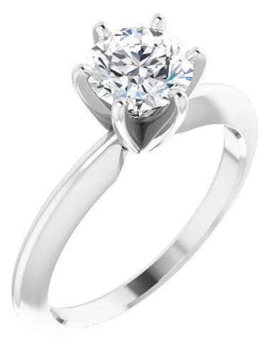 14KW 1.59ct RBC K/SI2 Lab-Grown Diamond Solitaire Engagement Ring Size:7